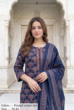 VELRA Everyday Elegance Cotton 3-Piece Suit Set