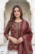 VELRA Everyday Elegance Cotton 3-Piece Suit Set