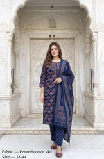 VELRA Everyday Elegance Cotton 3-Piece Suit Set